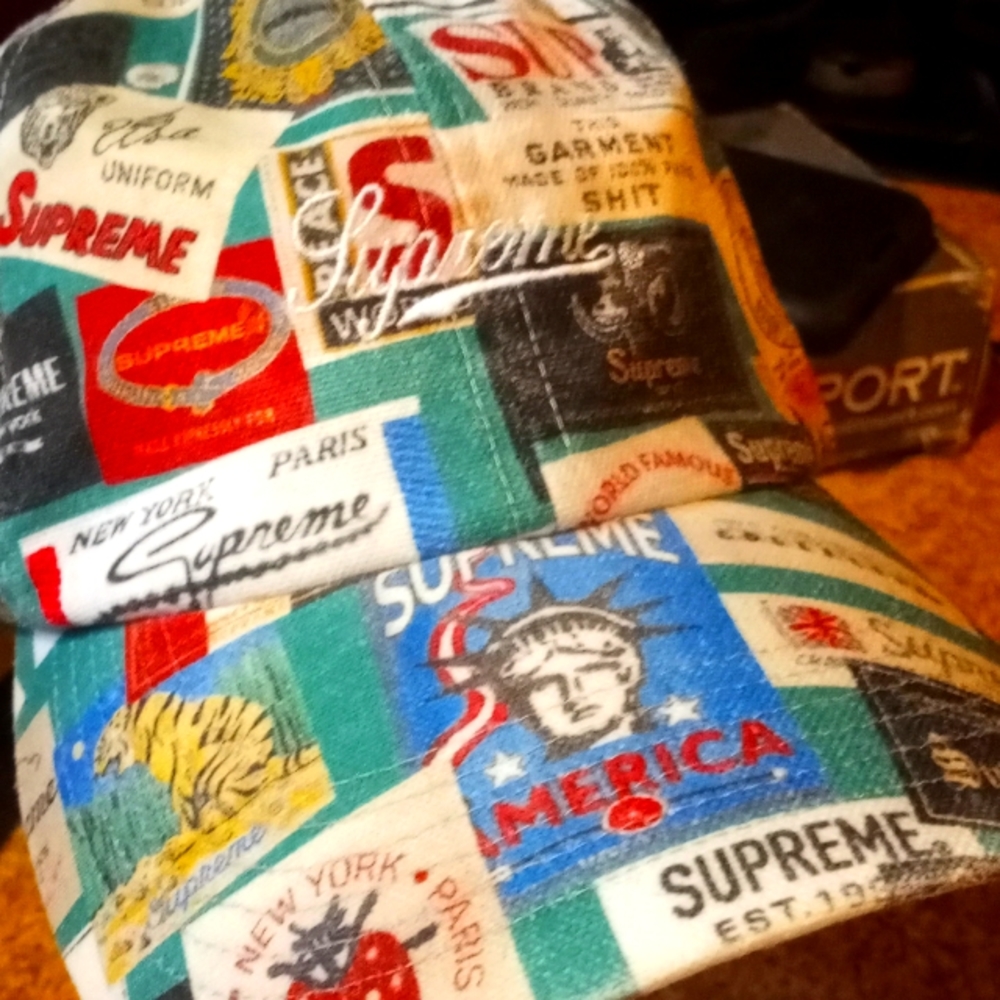 Supreme "Allover the place" camp hat